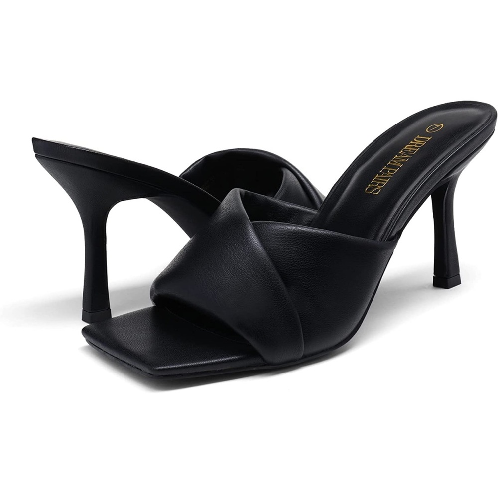 Black Heeled Sandals